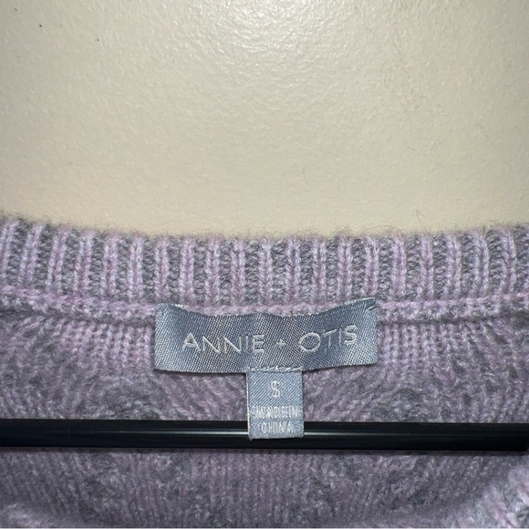 Annie + Otis 100% Cashmere cable Knit Pullover Sweater Women’s Small - Picture 3 of 4
